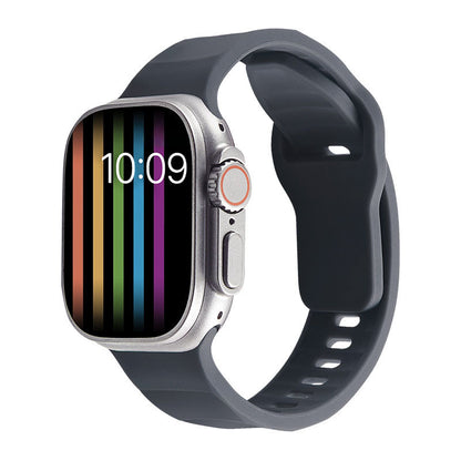 [15 colors available] Wavy solid silicone band [Apple Watch]