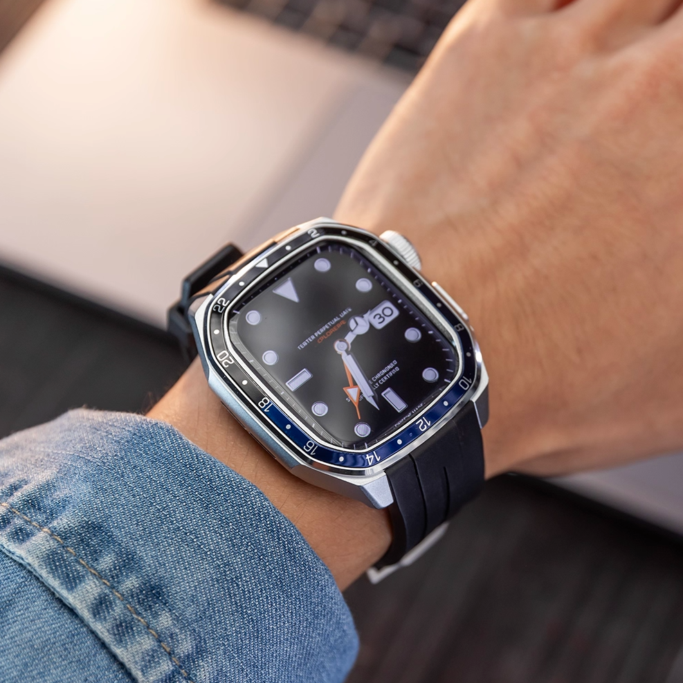 【Series10/11専用】プレミアムベゼルシリコンバンド【アップルウォッチ】