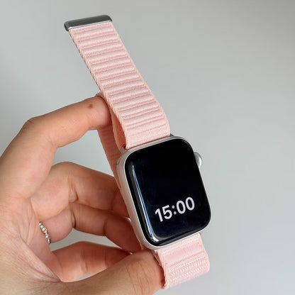 【ストレスフリー装着】カラフルナイロンマジックバンド【アップルウォッチ】