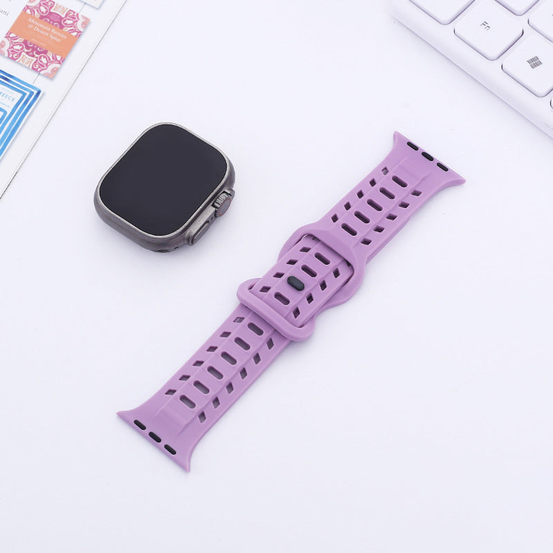 【太めで快適】エアホールマグシリコンバンド【アップルウォッチ】