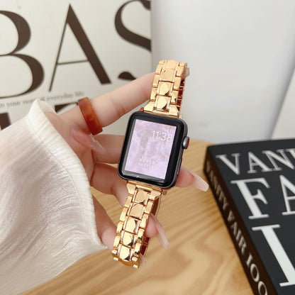 [6 colors available with cover] Acrylic crystal band [Apple Watch]