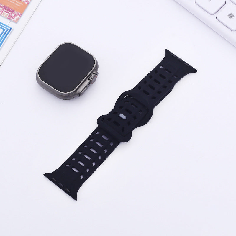 【太めで快適】エアホールマグシリコンバンド【アップルウォッチ】