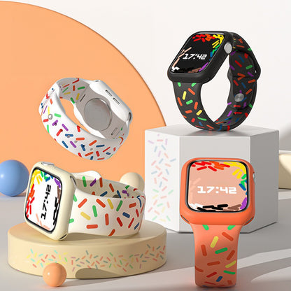 [4 colors available] Colorful pop silicone band [Apple Watch]