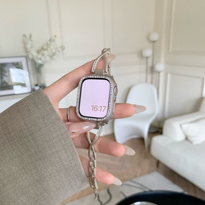 【大人可愛い】ラインストーンPC保護カバー【アップルウォッチ】