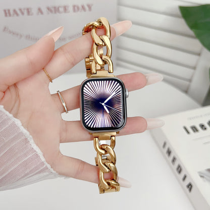 【レディースラグジュアリー】ジュエリーチェーンメタルバンド【アップルウォッチ】