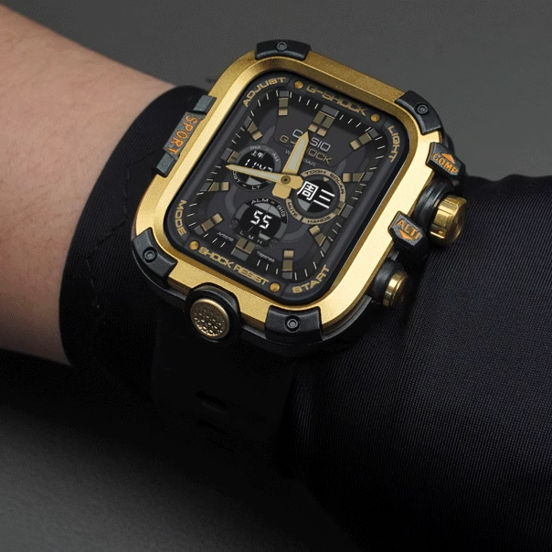 Double-sided protective metal bumper hard case for Apple Watch