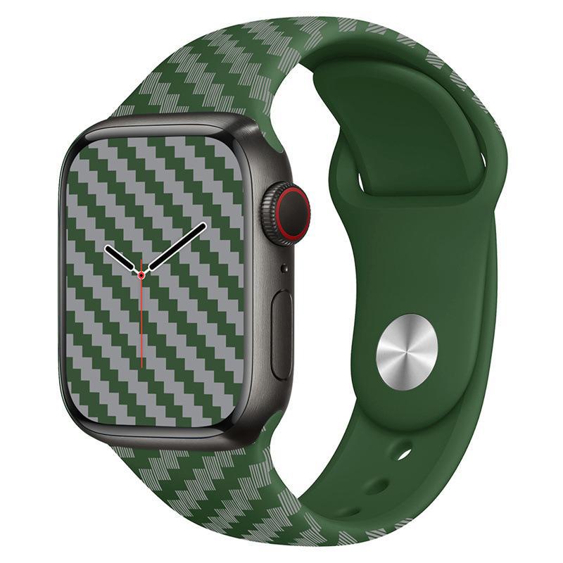 【全9色】カーボンファイバーパターンシリコンバンド【アップルウォッチ】 - Apple Watchバンド専門通販【BELTIES(ベルティーズ)】