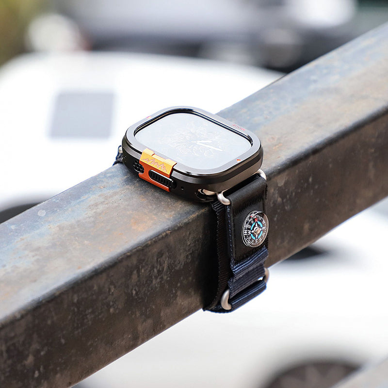 [Glass-free double-sided protection] Mountain Gear Titanium Frame [Apple Watch]