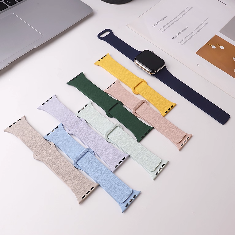 【独特な質感】ロックテクスチャシリコンバンド【アップルウォッチ】