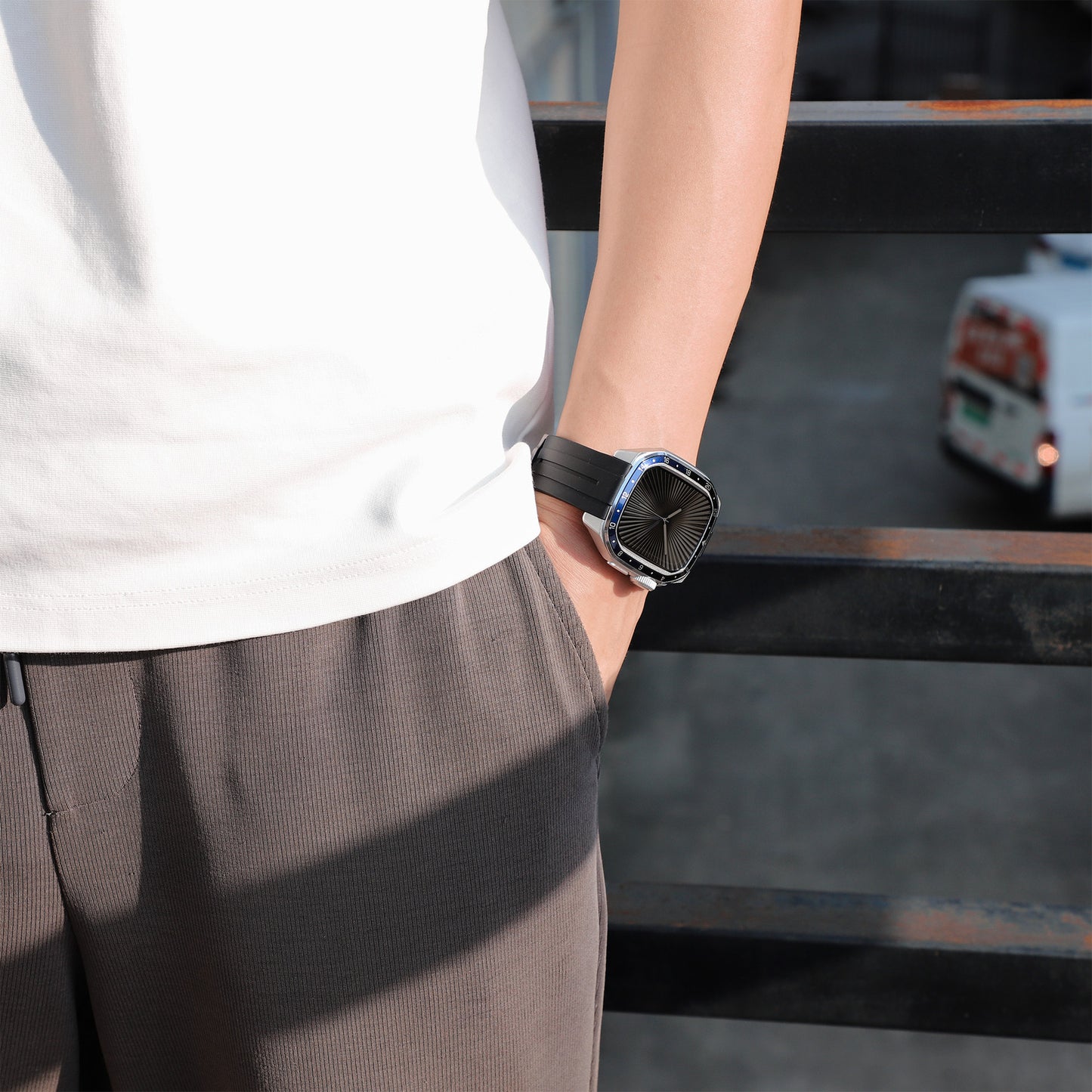 【Series10/11専用】プレミアムベゼルシリコンバンド【アップルウォッチ】