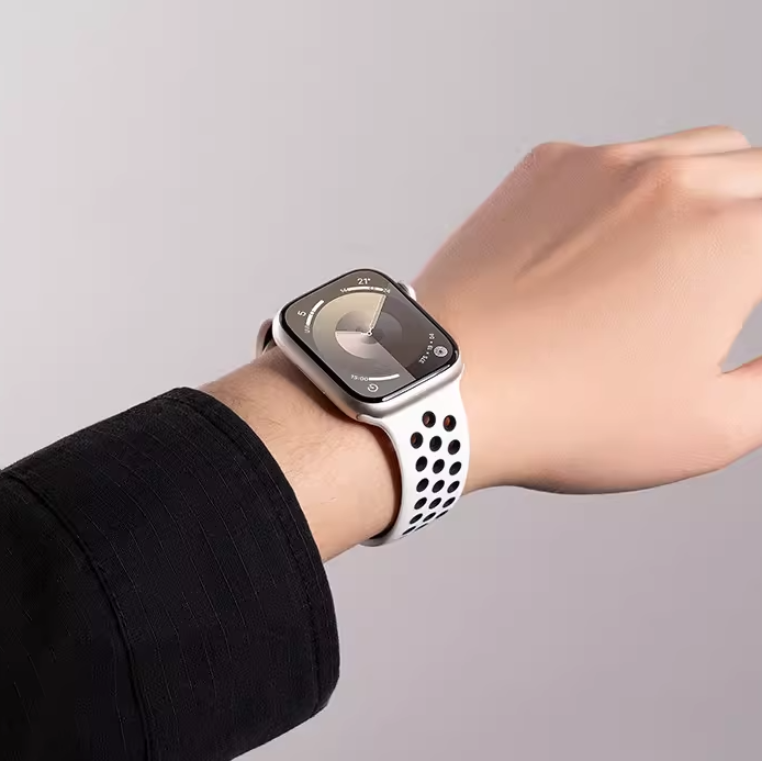 [12 colors available] Bicolor silicone sport band [Apple Watch]