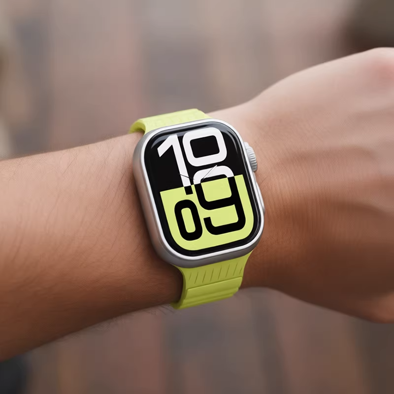 【選べる12色】スマートリブシリコンバンド【アップルウォッチ】