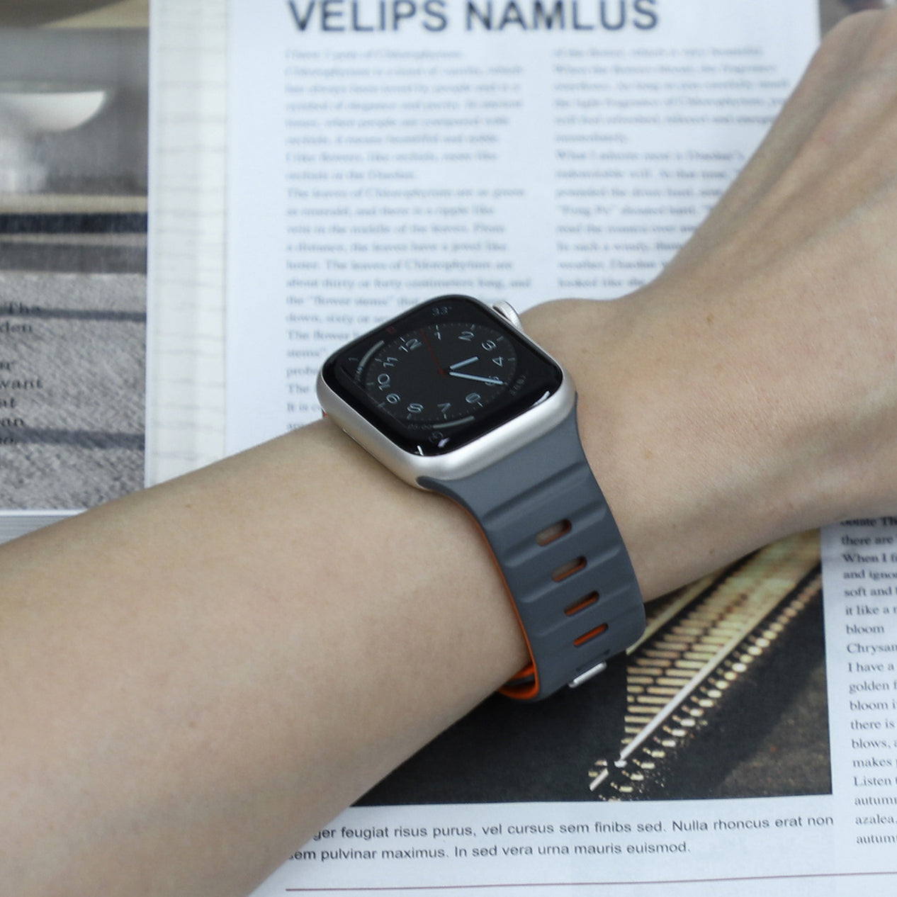 【磁力で快適フィット】ダブルロックマグネットバンド【アップルウォッチ】