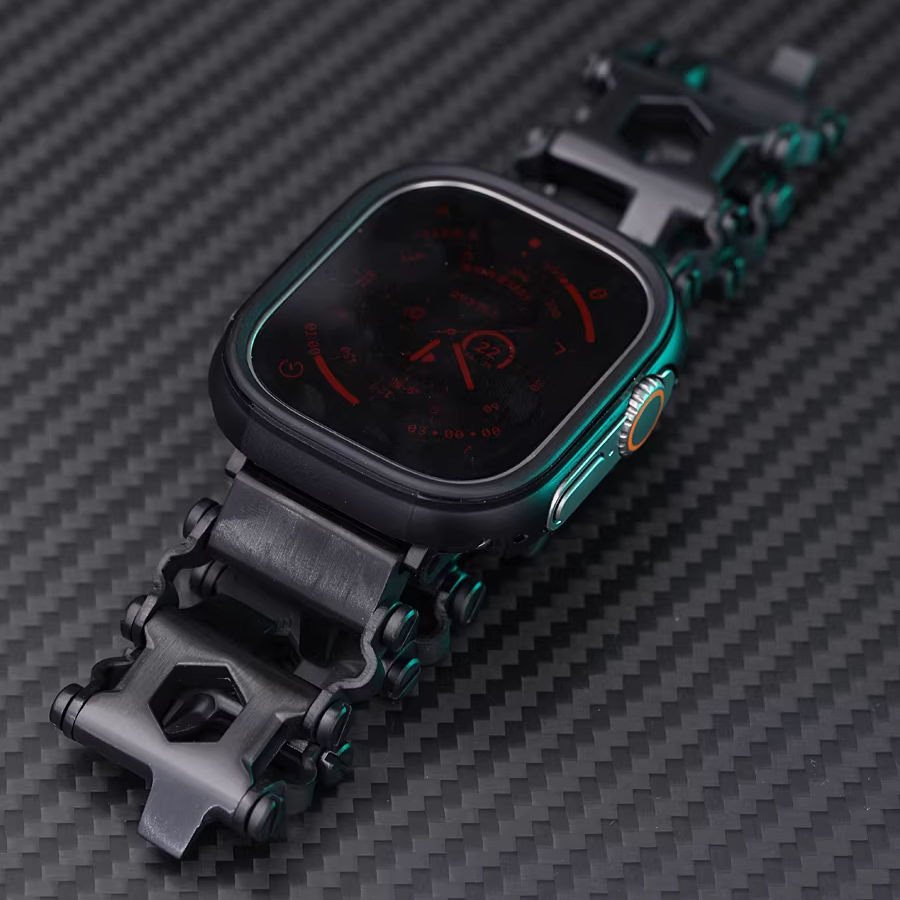 【シルバークラウン】マルチツールステンレスバンド【アップルウォッチ】