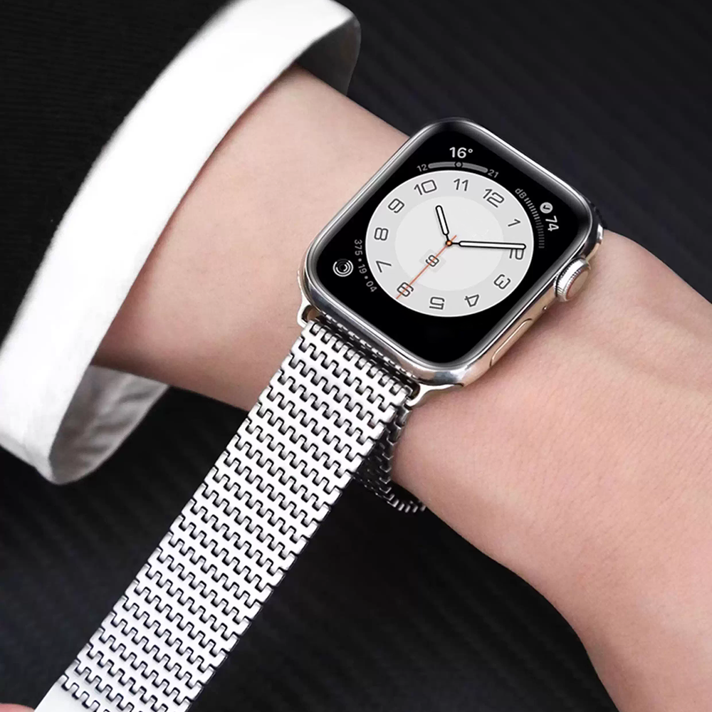 【高級感際立つ】マグステンレスメッシュバンド【アップルウォッチ】