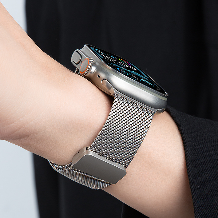 【超軽量】フルチタンミラネーゼバンド【アップルウォッチ】