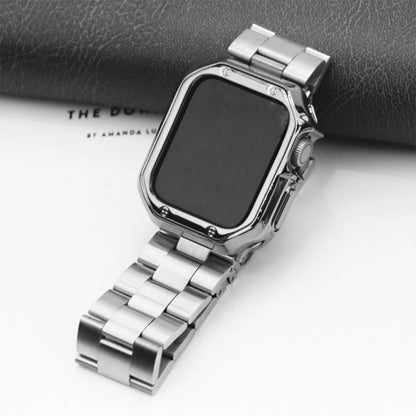 [Case integrated] Stainless steel band with shell cover [Apple Watch]