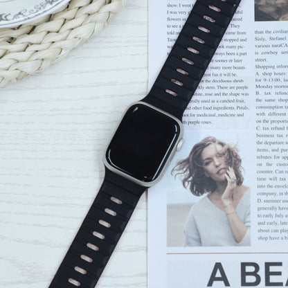 【磁力で快適フィット】ダブルロックマグネットバンド【アップルウォッチ】