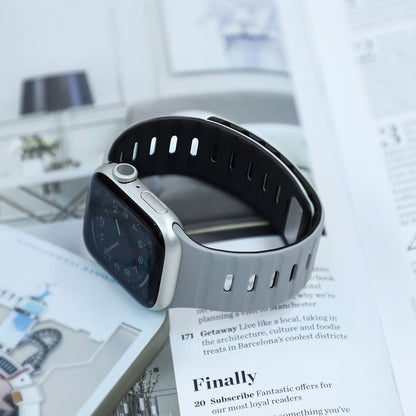 【磁力で快適フィット】ダブルロックマグネットバンド【アップルウォッチ】