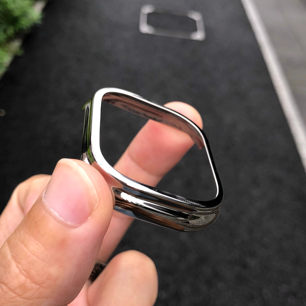 [Frame Type] Stainless Steel Protective Cover [Apple Watch]