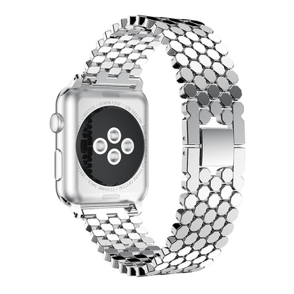 [4 colors available] Honeycomb chain steel band [Apple Watch]