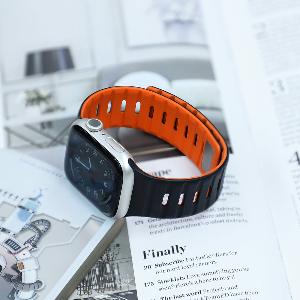 【磁力で快適フィット】ダブルロックマグネットバンド【アップルウォッチ】