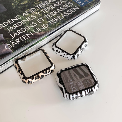 【フィルム付タイプ】アニマルパターンケース【アップルウォッチ】