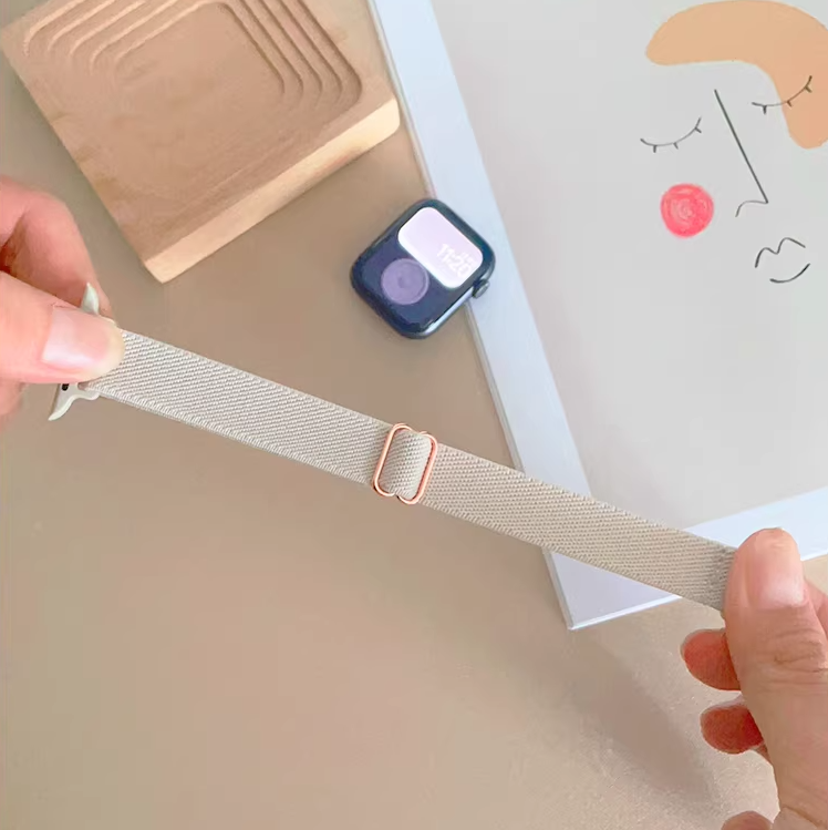 【軽やかフィット】スリムナイロンループバンド【アップルウォッチ】