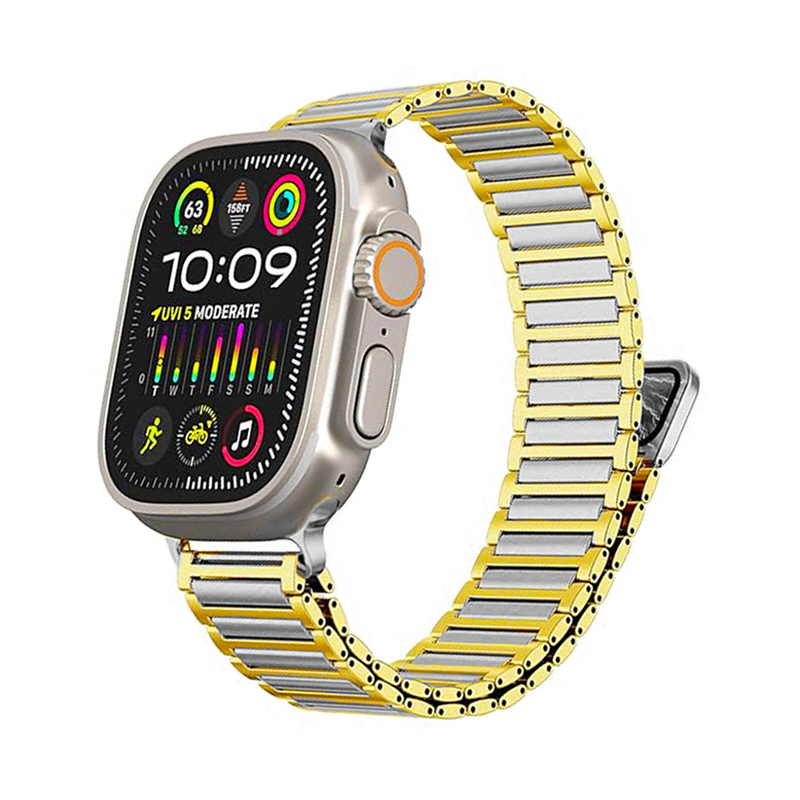 【バイカラー】2トーンマグネットメタルバンド【アップルウォッチ】