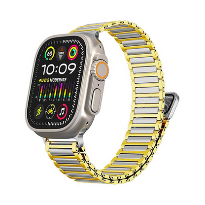 【バイカラー】2トーンマグネットメタルバンド【アップルウォッチ】