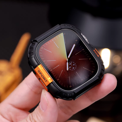 【フィルム付タイプ】メタルPCボディ保護ケース【アップルウォッチ】