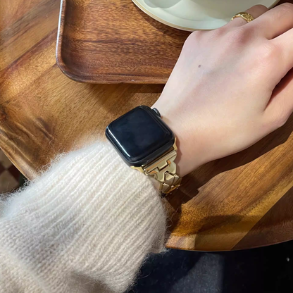 【モダン造形】ロンバスリンクメタルバンド【アップルウォッチ】