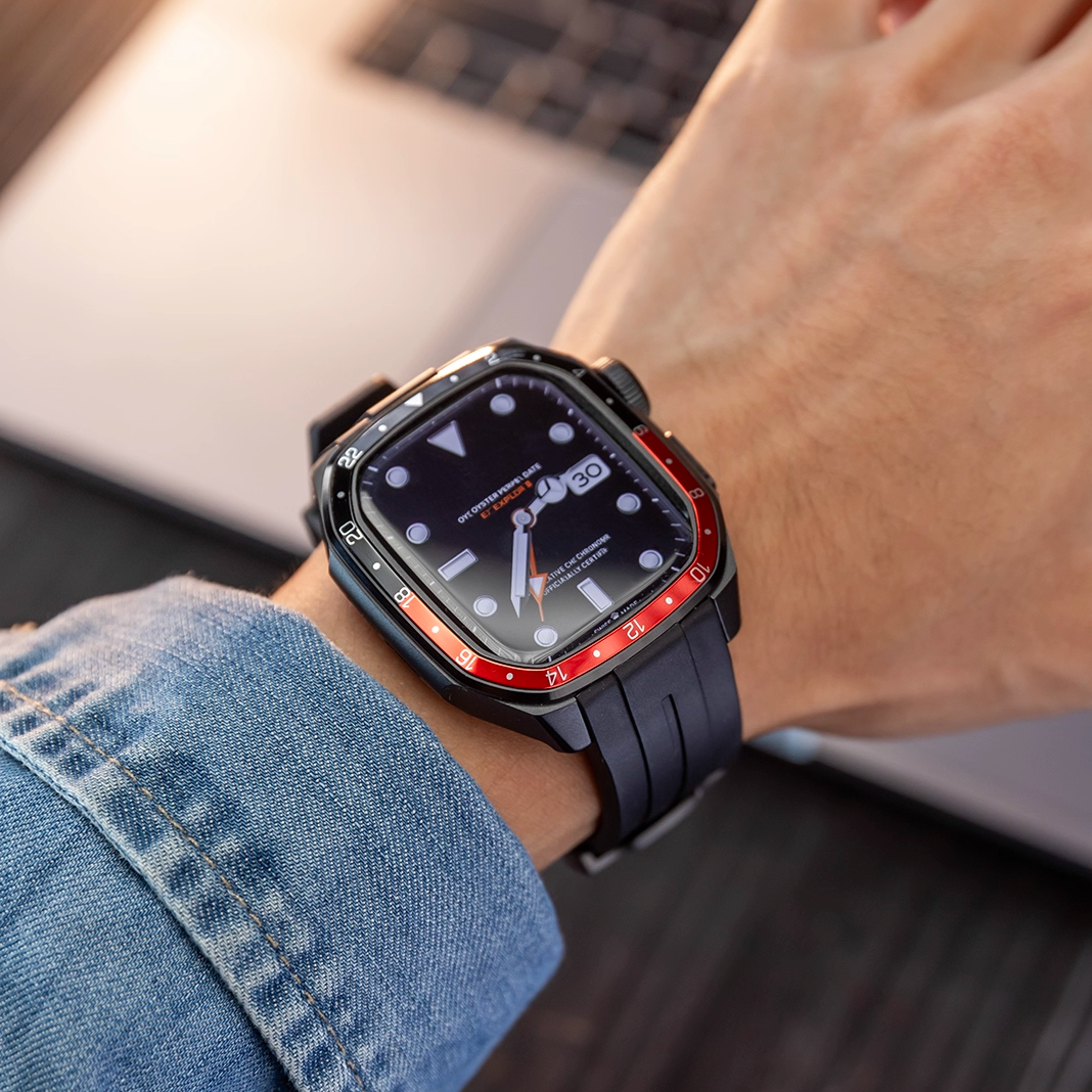 【Series10/11専用】プレミアムベゼルシリコンバンド【アップルウォッチ】