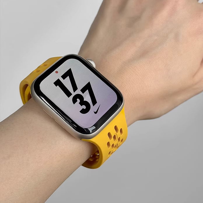 【選べる14色】スポーツメッシュシリコンバンド【アップルウォッチ】