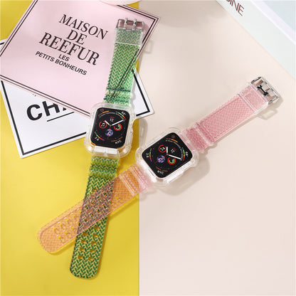 【全5色】クリアカラーケース一体型TPUバンド【アップルウォッチ】 - Apple Watchバンド専門通販【BELTIES(ベルティーズ)】