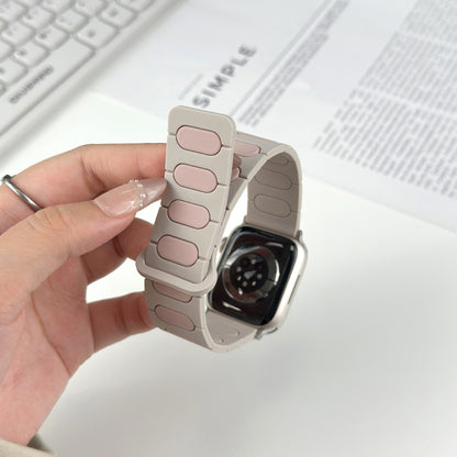 【立体バイカラー】パッドリンクシリコンバンド【アップルウォッチ】