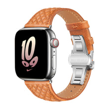 [6 colors available] Diamond pattern leather band [Apple Watch]