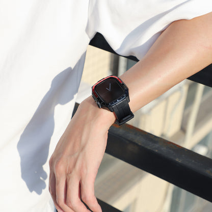 【Series10/11専用】プレミアムベゼルシリコンバンド【アップルウォッチ】