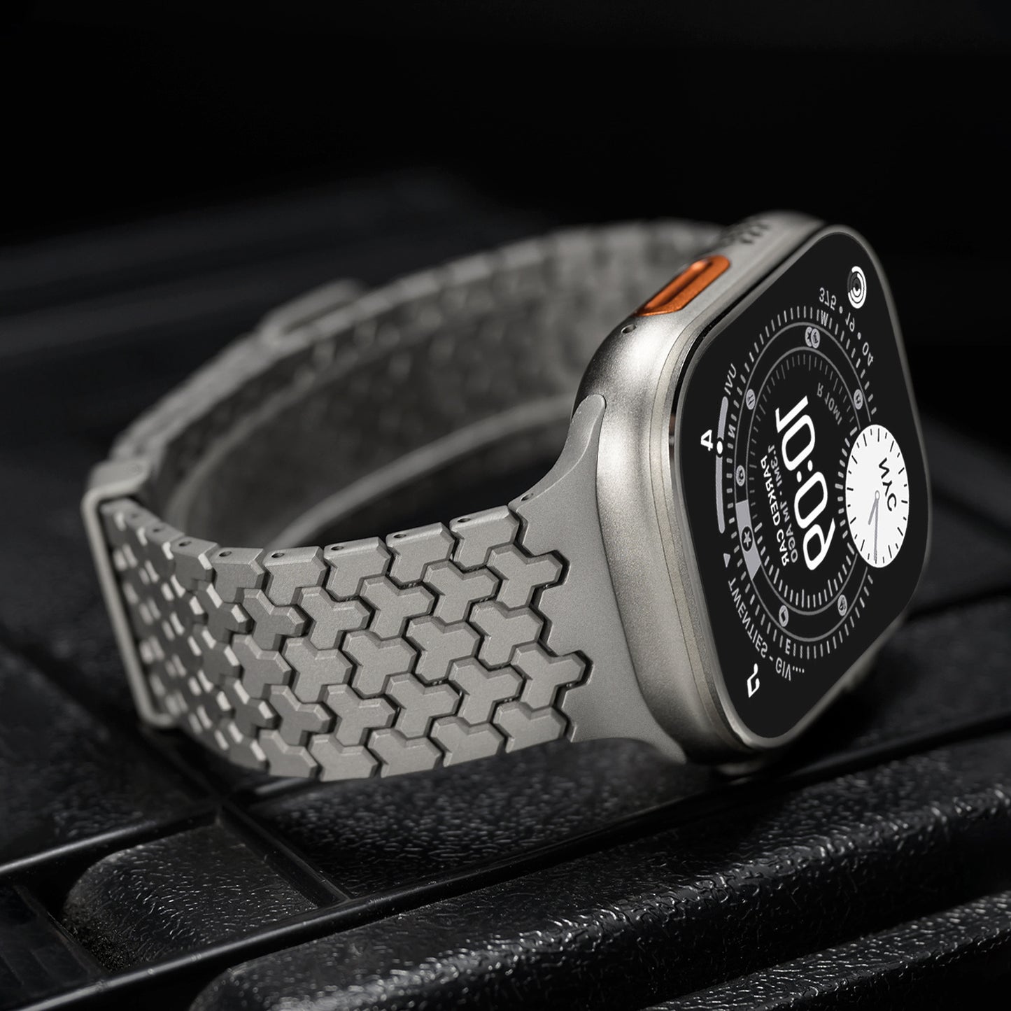 【近未来スタイル】ハニカムメタルマグネットバンド【アップルウォッチ】