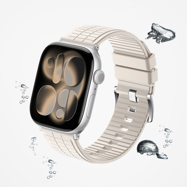 【薄くてしなやか】グリッドフィットラバーバンド【アップルウォッチ】
