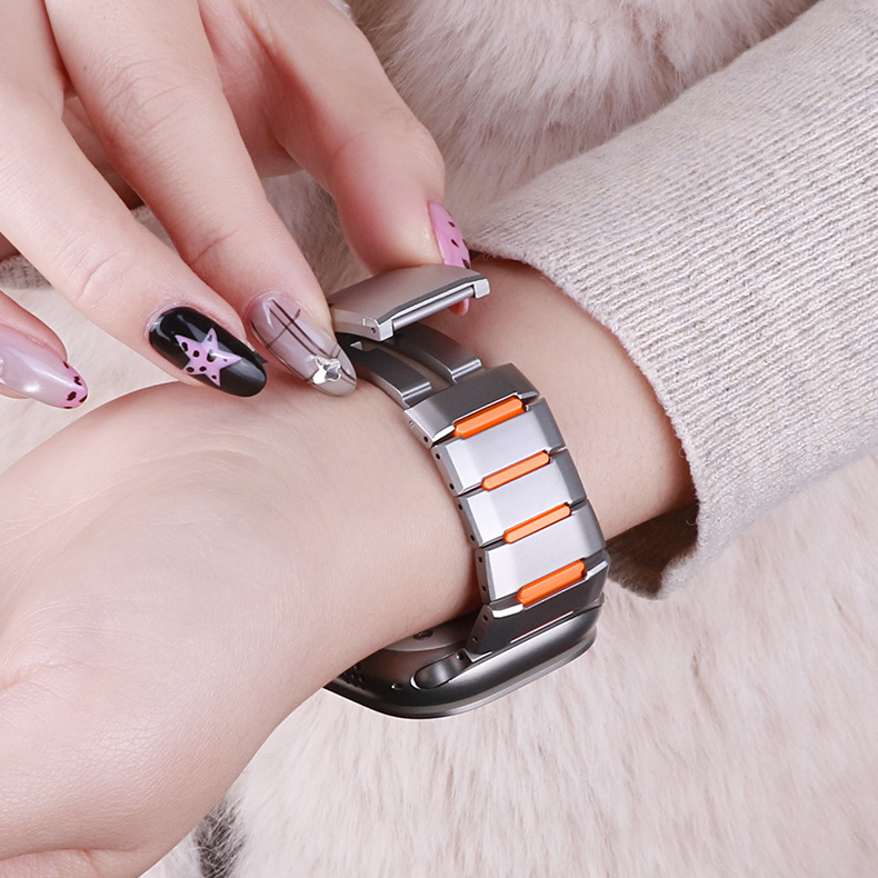 【未来的デザイン】ハイブリッドメタルリンクバンド【アップルウォッチ】