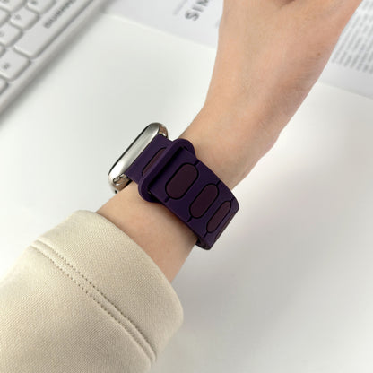 【立体バイカラー】パッドリンクシリコンバンド【アップルウォッチ】