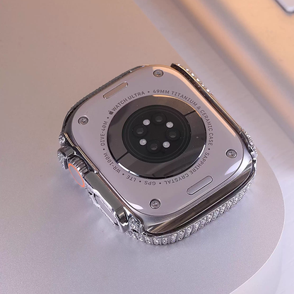 【フレームタイプ】ジュエリーストーン保護ケース【アップルウォッチ】