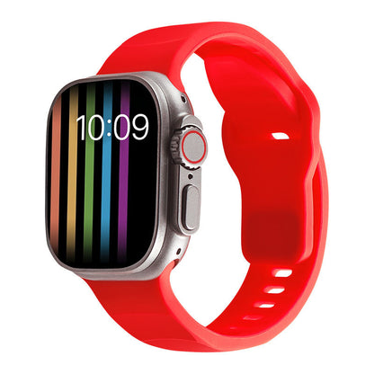 [15 colors available] Wavy solid silicone band [Apple Watch]