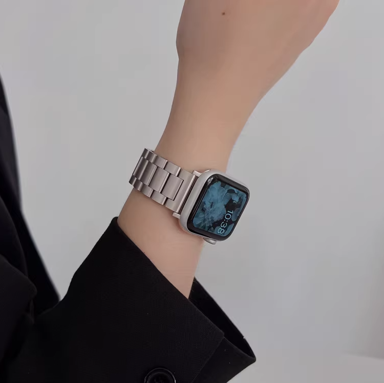 【王道デザイン】コンパチブルステンレスバンド【アップルウォッチ】