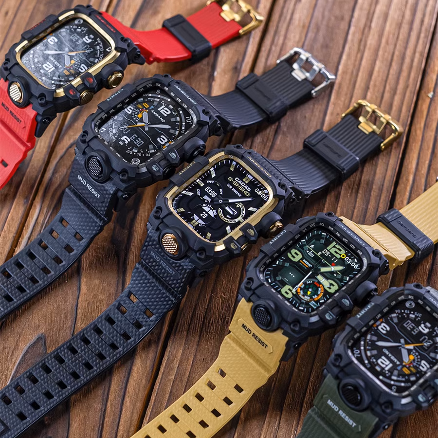 [Shock-resistant] Metal protective TPU band [Apple Watch]