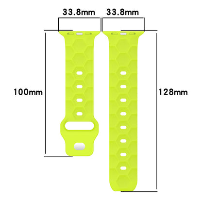 [12 colors available] Football pattern silicone band [Apple Watch]