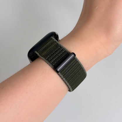 【ストレスフリー装着】カラフルナイロンマジックバンド【アップルウォッチ】