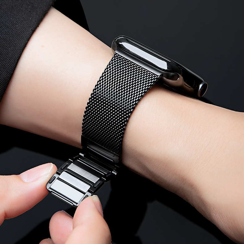 [Latest Milanese] Dual Texture Metal Band [Apple Watch]