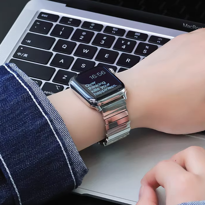 【シルバークラウン】カレイドリンクメタルバンド【アップルウォッチ】